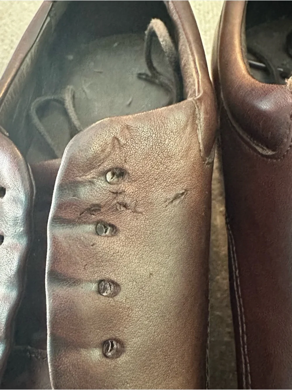 Men's Brown Leather Lace-Up Dress Shoes